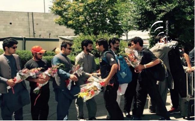 تیم ملی کرکت به کشور بازگشت